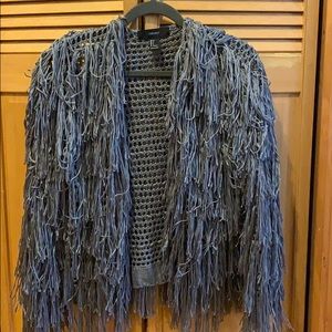 Fringed cardigan